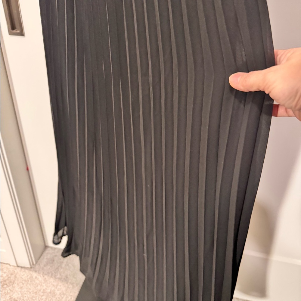 NWOT Lulu's Celebratory Aesthetic Black Pleated Maxi Strapless Dress - Picture 7 of 14
